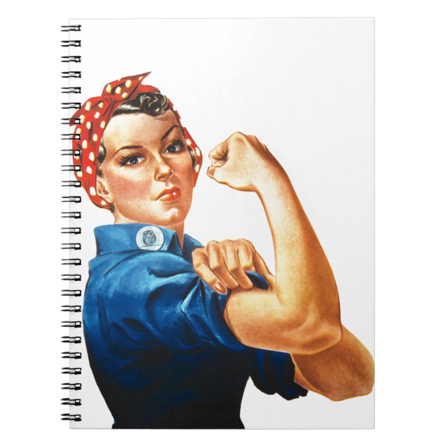 We Can Do It Rosie the Riveter Women Power Notebook (Front)