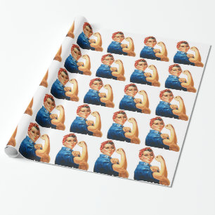 We Can Do It Rosie the Riveter Women Power Wrapping Paper