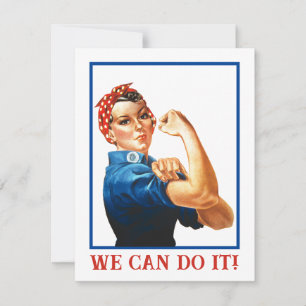We Can Do It Rosie the Riveter Women Power WWII 