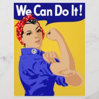 We Can Do It! Rosie The Riveter WWII Poster