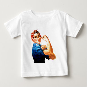 We Can Do It Rosie the Riveter WWII Propaganda Baby T-Shirt