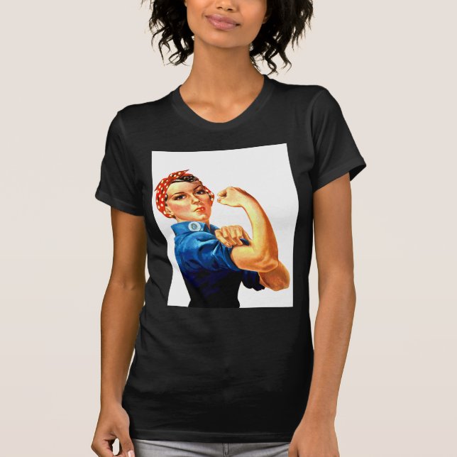 We Can Do It Rosie the Riveter WWII Propaganda T-Shirt (Front)