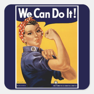 We Can Do it! Square Sticker