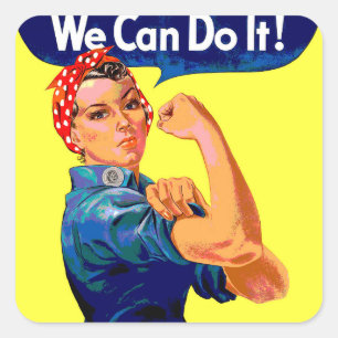 We Can Do It   Square Sticker