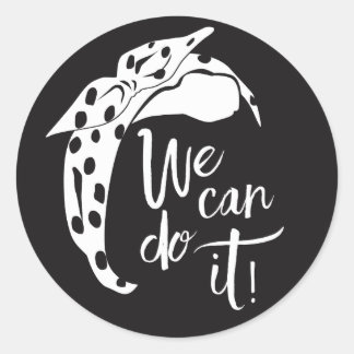 We Can Do It Stickers. Rosie the Rivoter. Classic Round Sticker