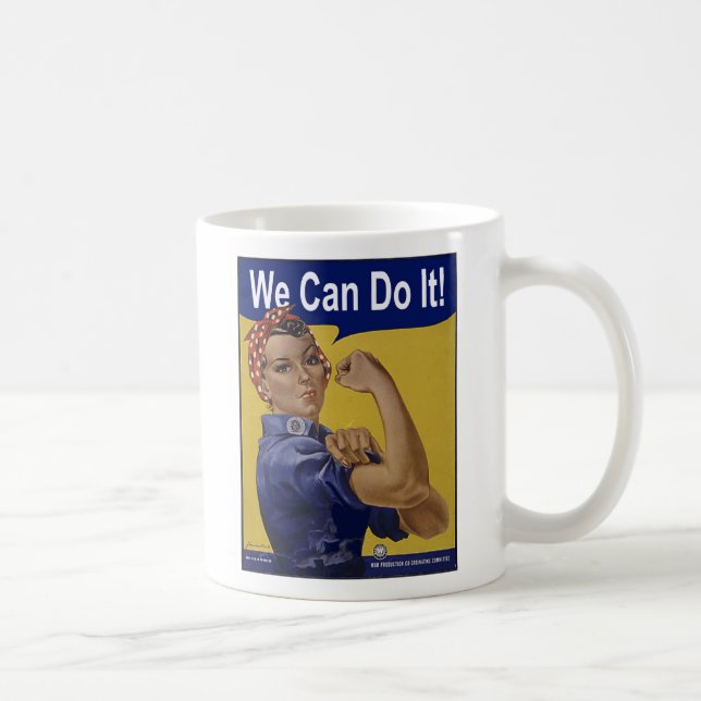 We Can Do It! Women's History Coffee Mug (Right)