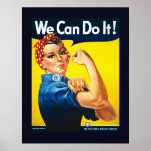 We Can Do It World War II Propaganda Poster