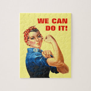 We Can Do It World War II Propaganda Rosie Riveter Jigsaw Puzzle