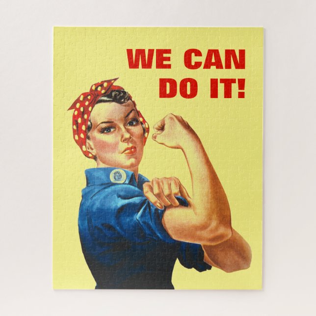 We Can Do It World War II Propaganda Rosie Riveter Jigsaw Puzzle (Vertical)