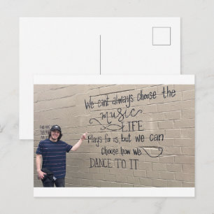 We Can’t Always Choose the Music Postcard