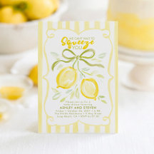 We Can’t Wait to Squeeze You Lemon Bow Baby Shower