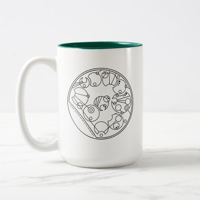 We Can't Ibuprofen - Circular Gallifreyan Two-Tone Coffee Mug (Left)