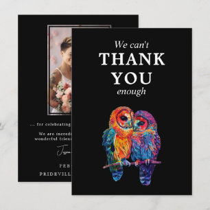 We can't thank you.. LGBTQ  Eternal Unity wedding  You Card