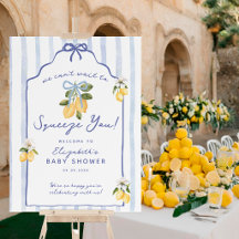 We Can't Wait to Squeeze You Lemon Baby Shower
