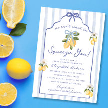 We Can't Wait to Squeeze You Lemon Baby Shower