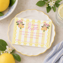We Can't Wait to Squeeze You Lemon Diaper Raffle 