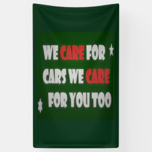We Care For Cars Banner