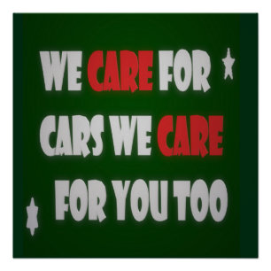 We Care For Cars        Poster