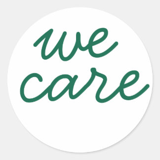 We Care Huddle Up Sticker
