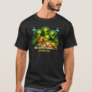 We Come in Peace… and Belly Rubs — Alien Dog Lover T-Shirt