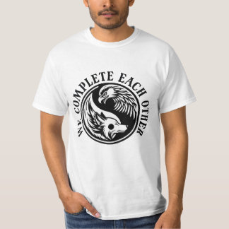 WE COMLETE EACH OTHER WOLF AND EAGLE  T-Shirt