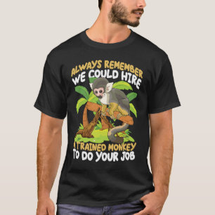 We Could Hire A Trained Monkey for Monkey Men Wom T-Shirt