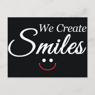 We Create Smiles Postcard