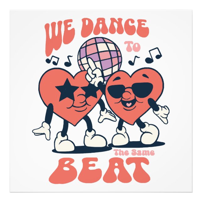 we dance to the same beat photo print (Front)