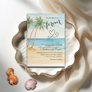 We decided on Forever Beach and Palm Trees Invitation
