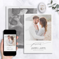 We Decided on Forever Black White Photo Engagement