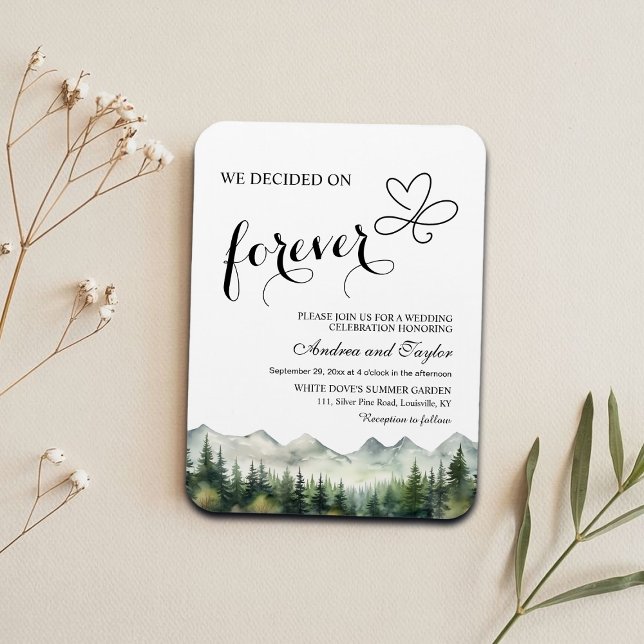We decided on Forever Casual Wedding Invitation Magnet (Creator Uploaded)