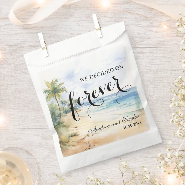 We decided on Forever Elegant Wedding Favour Bag (Clipped)