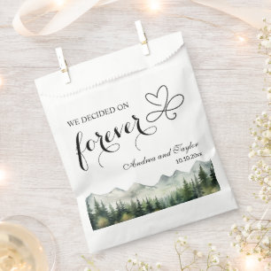 We decided on Forever Elegant Wedding Favour Bag