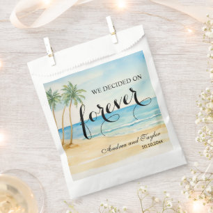 We decided on Forever Elegant Wedding Favour Bag