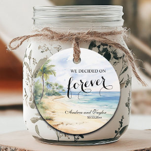 We decided on Forever Elegant Wedding Favour Tags