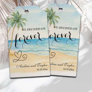 We decided on Forever Elegant Wedding Gift Tags