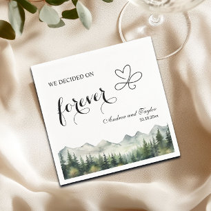 We decided on Forever Elegant Wedding Napkin