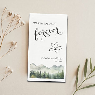 We decided on Forever Elegant Wedding Napkin