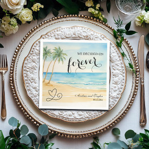 We decided on Forever Elegant Wedding Napkin