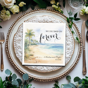 We decided on Forever Elegant Wedding Napkin