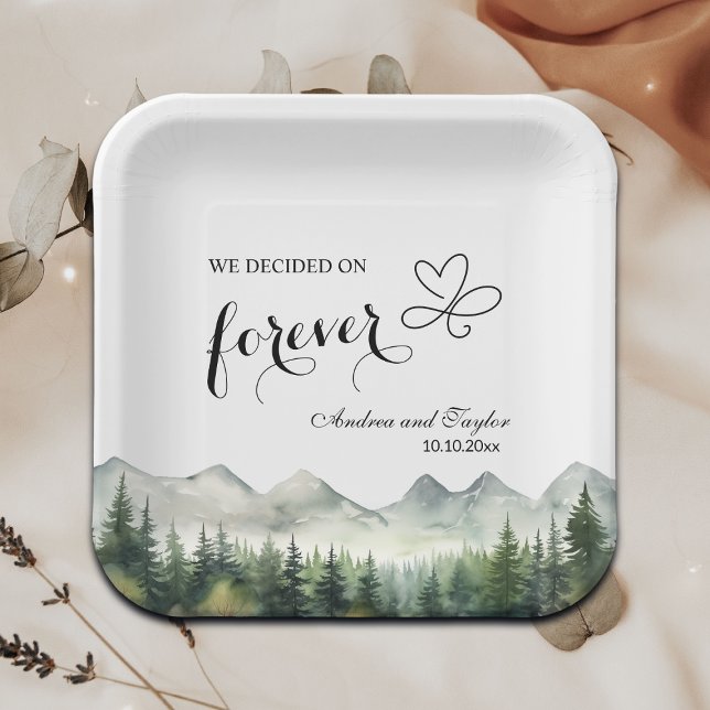 We decided on Forever Elegant Wedding Paper Plate (Creator Uploaded)
