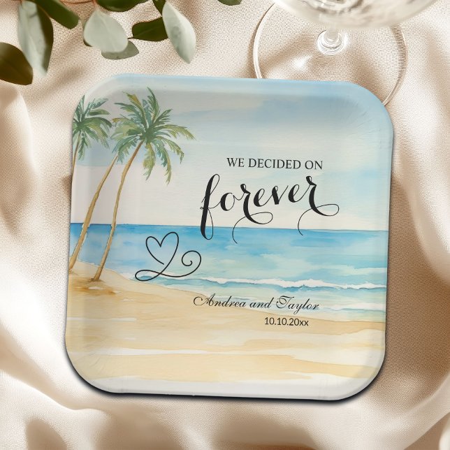 We decided on Forever Elegant Wedding Paper Plate (Creator Uploaded)