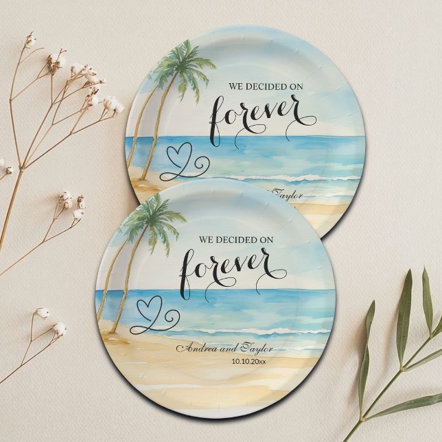 We decided on Forever Elegant Wedding Paper Plate (Creator Uploaded)