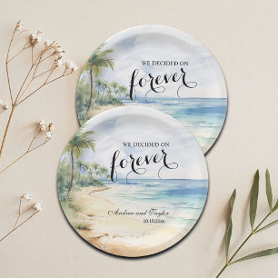 We decided on Forever Elegant Wedding Paper Plate