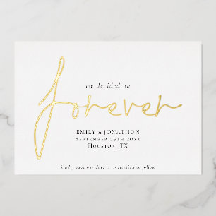 We Decided on Forever Script Save The Date Real