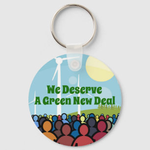 We Deserve a Green New Deal Key Ring