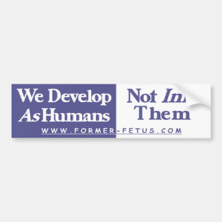 We Develop Bumper Bumper Sticker
