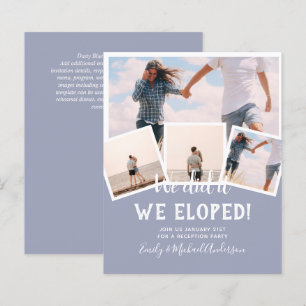 We Did It ELOPEMENT PHOTO Wedding RECEPTION Budget