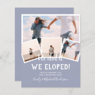 We Did It ELOPEMENT PHOTO Wedding RECEPTION Budget