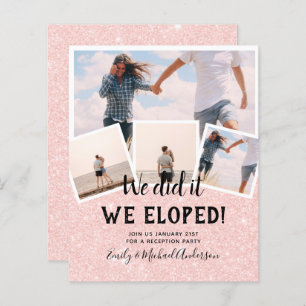 We Did It ELOPEMENT PHOTO Wedding RECEPTION Budget